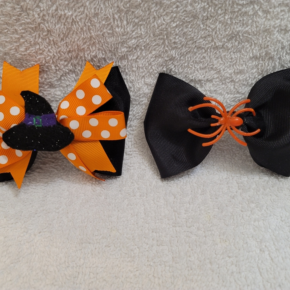 Hair bows for Halloween